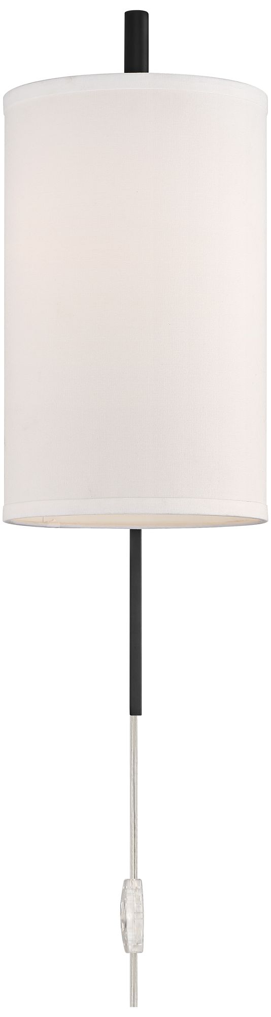 Image 7 Possini Euro Serrano Modern Drum Plug-In Wall Lamps Set of 2 more views