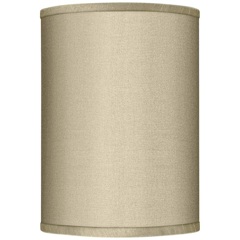 Image 1 Possini Euro Sesame Faux Silk Cylinder Lamp Shade 8x8x11 (Spider)
