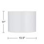 5_Possini Euro Sesame Faux Silk Drum Lamp Shade 15.5x15.5x11 (Spider) more views