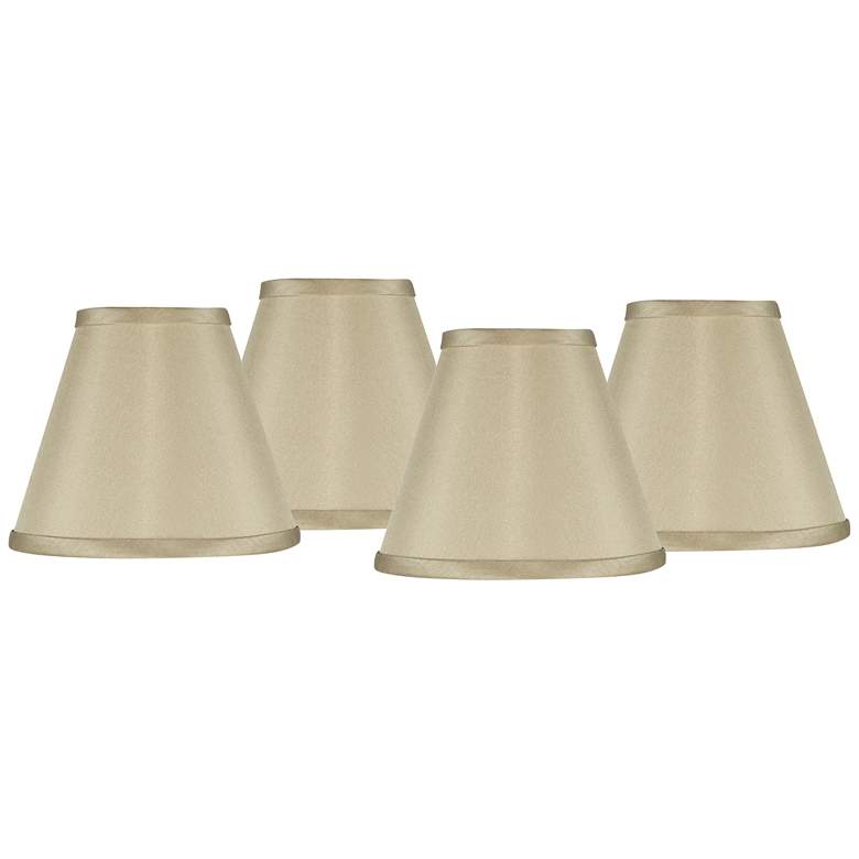 Image 1 Possini Euro Sesame Faux Silk Set of Four Shades 3x6x5 (Clip-On)