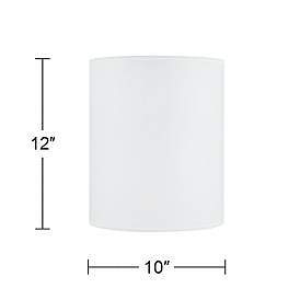 Image5 of Possini Euro Sesame Polyester Drum Shade 10x10x12 (Spider) more views