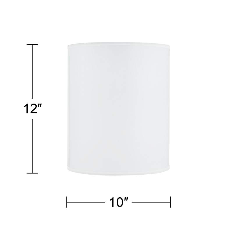 Image 5 Possini Euro Sesame Polyester Drum Shade 10x10x12 (Spider) more views