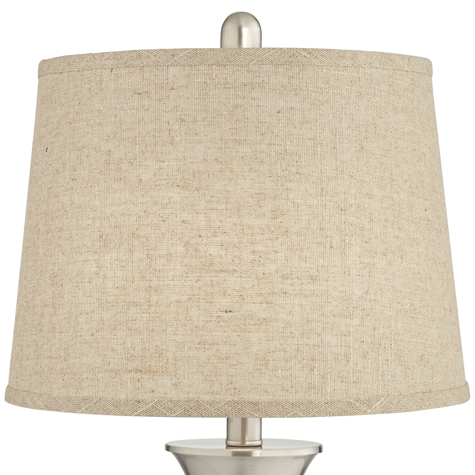 Image 5 Possini Euro Seymore 26" Burlap Linen USB LED Touch Lamps Set of 2 more views