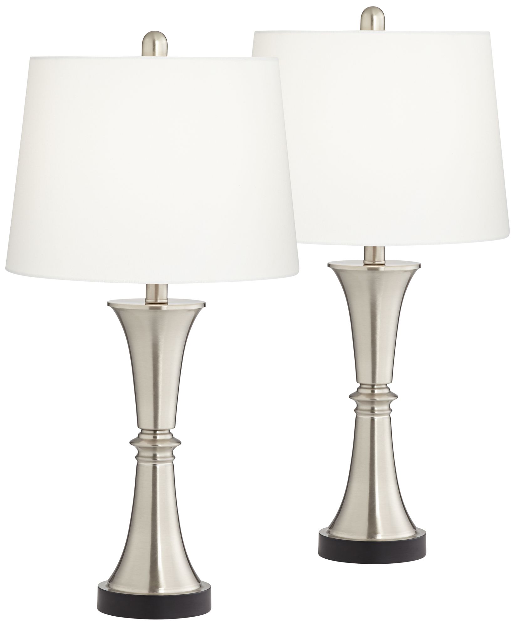Image 3 Possini Euro Seymore 26" LED Modern USB Touch Table Lamps Set of 2