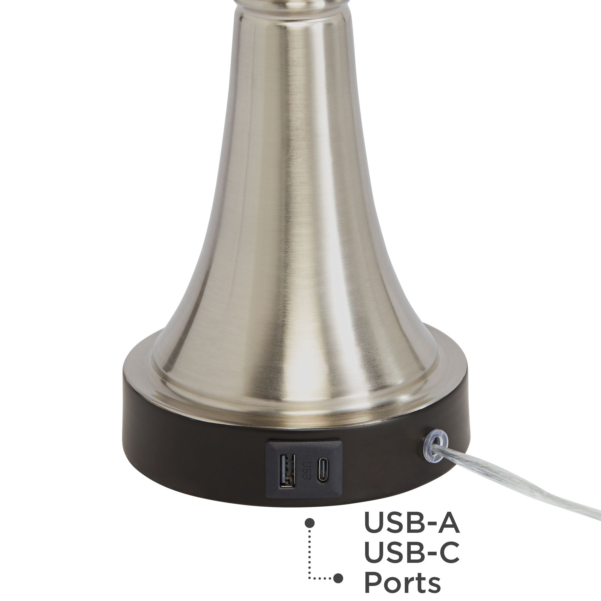 Image 6 Possini Euro Seymore 26" LED Modern USB Touch Table Lamps Set of 2 more views