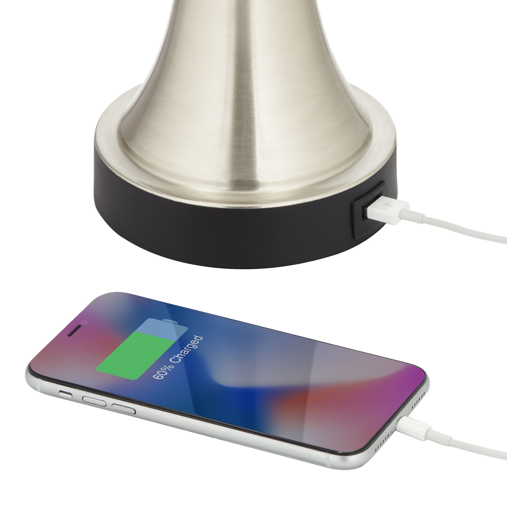 Image 2 Possini Euro Seymore Black Shade USB LED Touch Control Table Lamps Set of 2 more views