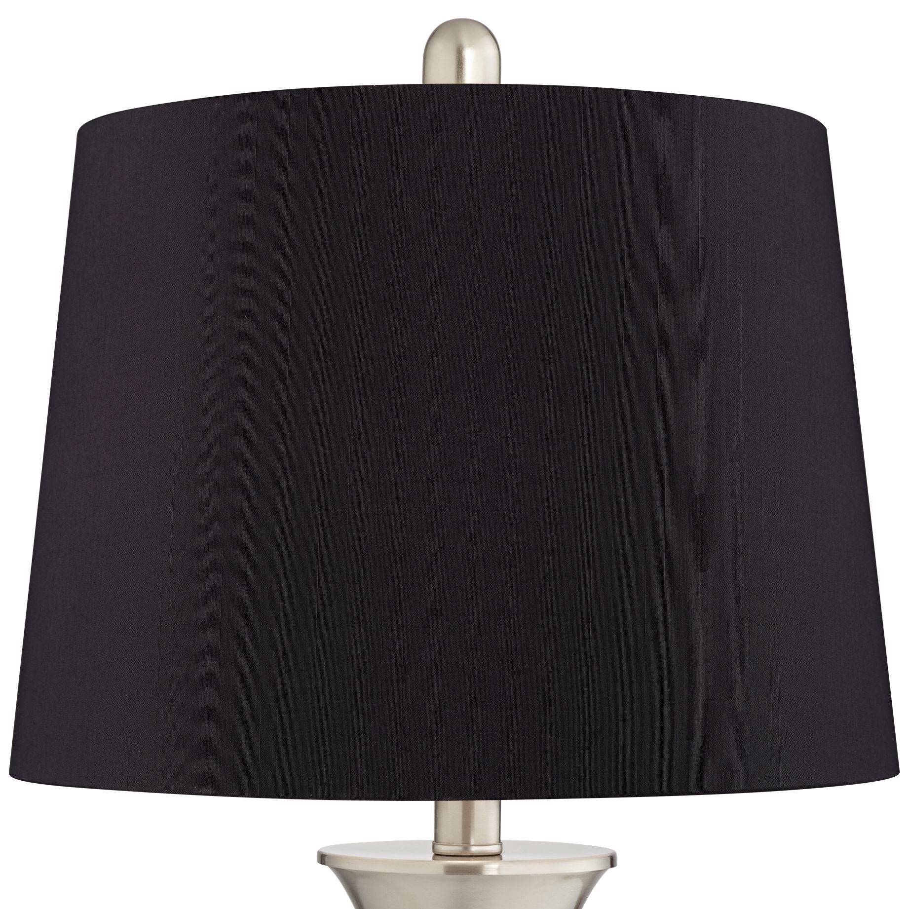 Image 4 Possini Euro Seymore Black Shade USB LED Touch Control Table Lamps Set of 2 more views