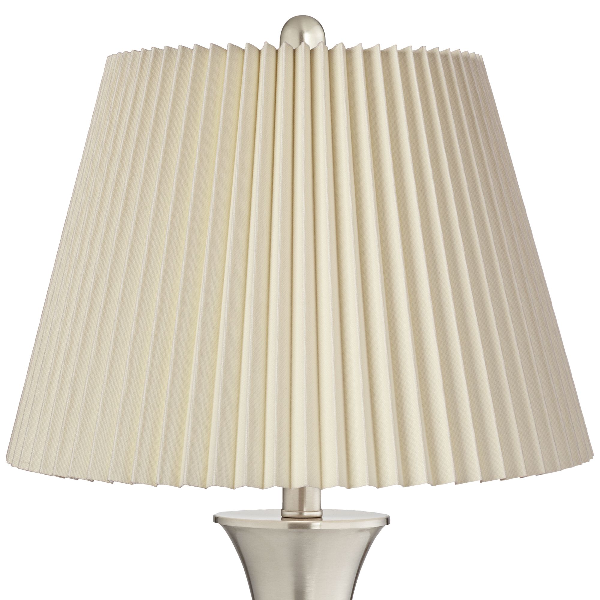 Image 4 Possini Euro Seymore Ivory Shade LED USB Touch Table Lamps Set of 2 more views
