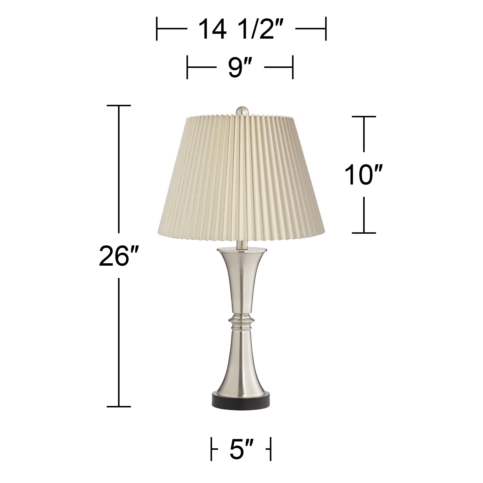 Image 7 Possini Euro Seymore Ivory Shade LED USB Touch Table Lamps Set of 2 more views
