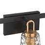 3_Possini Euro Shadia 24 3/4" Wide Black and Brass 3-Light Bath Light more views