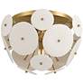 7_Possini Euro Shelly 15 1/2" Wide Gold with White Ceramic Ceiling Light more views