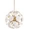 Possini Euro Shelly 23 1/2"W Gold and White Ceramic 8-Light Pendant