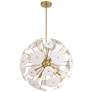 7_Possini Euro Shelly 23 1/2"W Gold and White Ceramic 8-Light Pendant more views