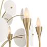5_Possini Euro Shelly 28 1/2"W Gold and White Ceramic 6-Light Chandelier more views