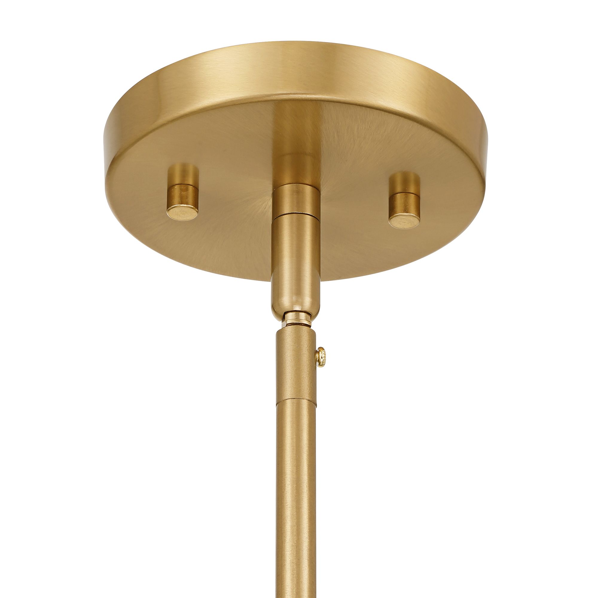 Image 5 Possini Euro Shelton 15" Wide Warm Brass 3-Light Chandelier more views