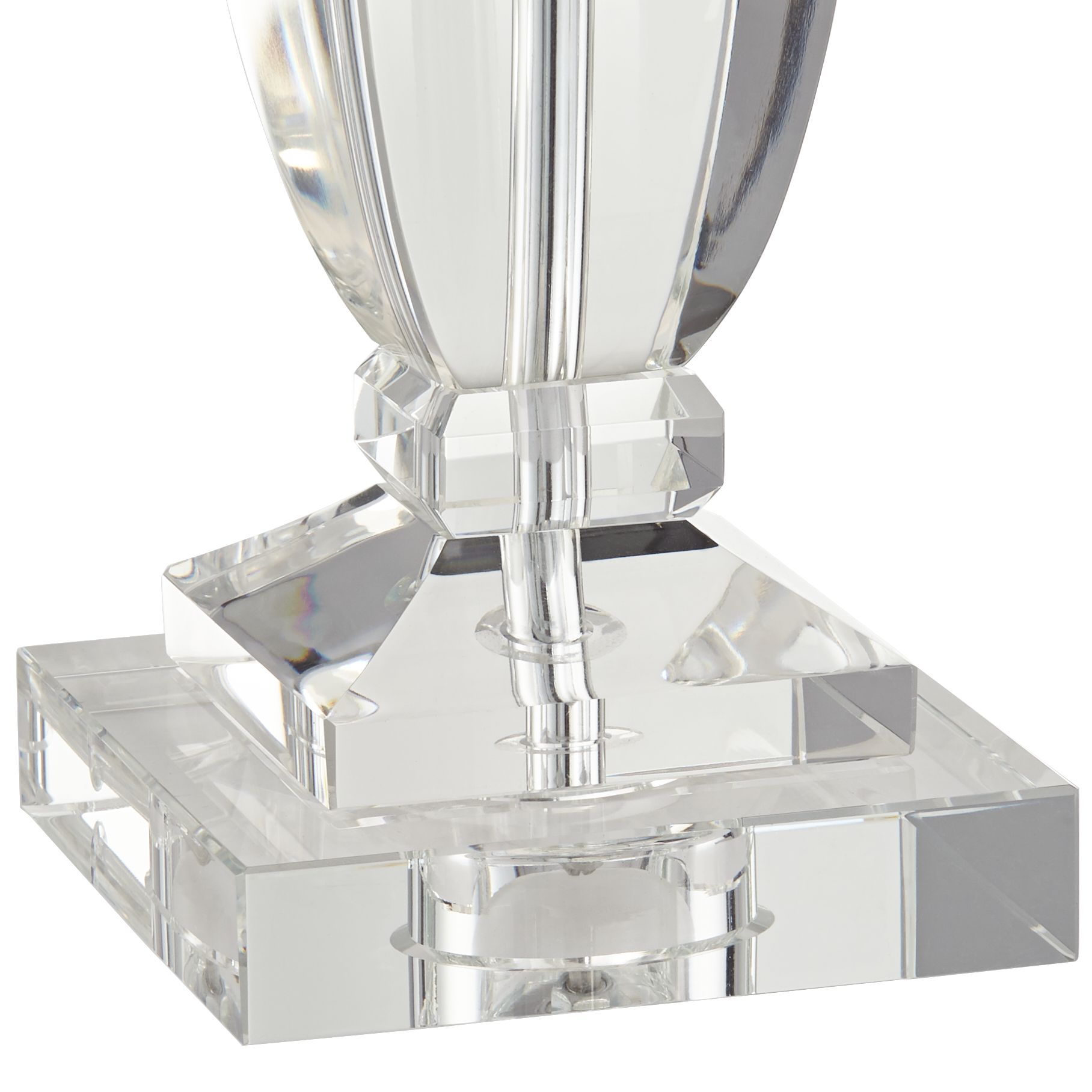 Image 6 Possini Euro Sherry 25" Crystal Table Lamp with Gray Shade more views