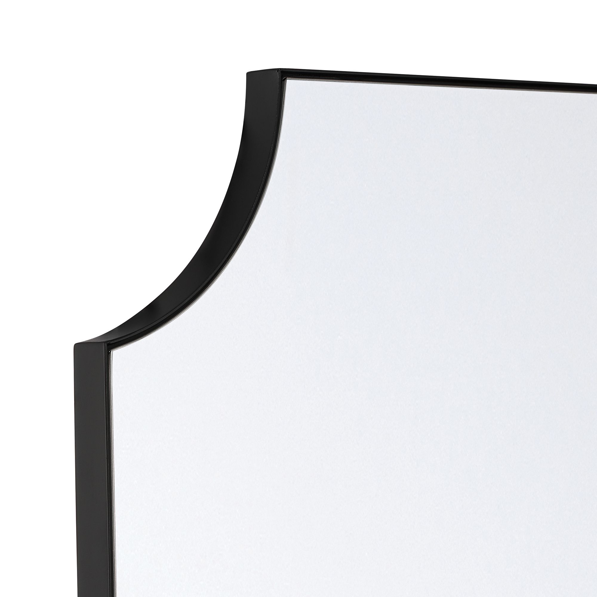 Image 3 Possini Euro Shield 21 1/2" x 31 3/4" Black Iron Wall Mirror more views