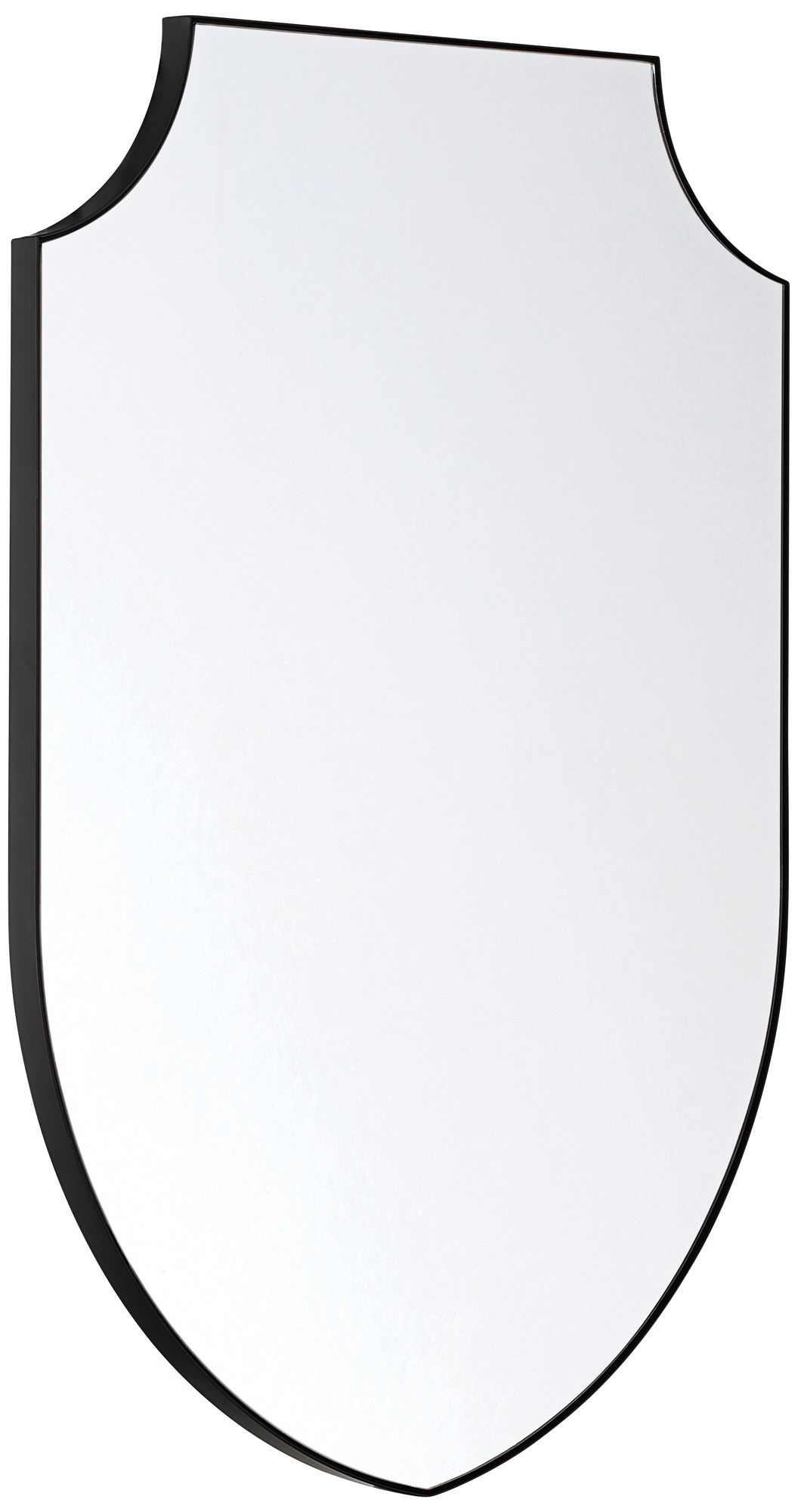 Image 5 Possini Euro Shield 21 1/2" x 31 3/4" Black Iron Wall Mirror more views