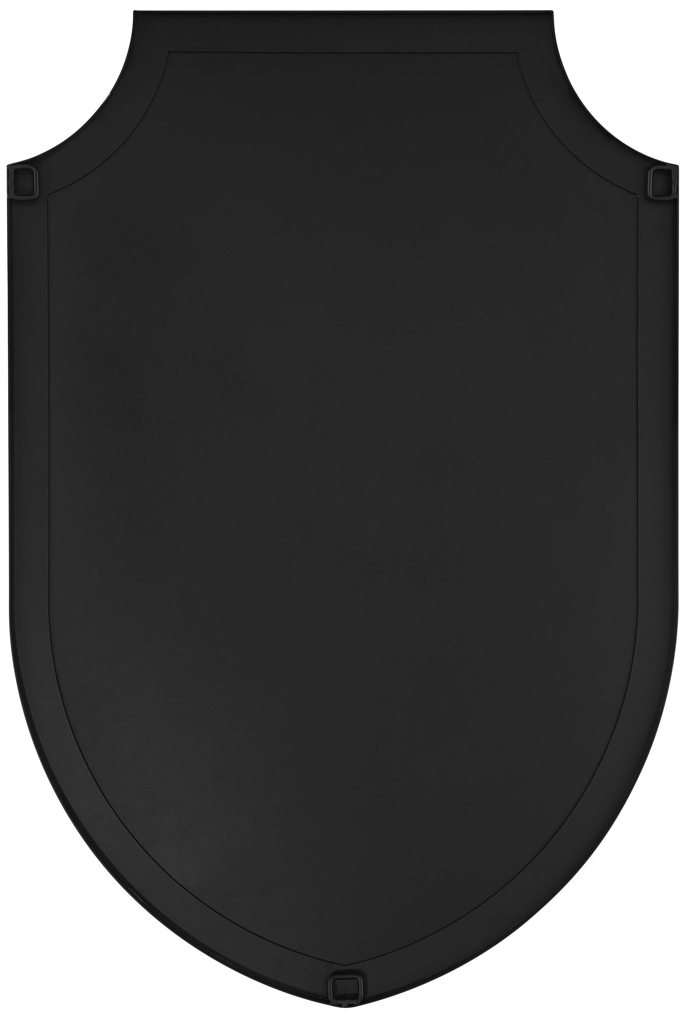 Image 6 Possini Euro Shield 21 1/2" x 31 3/4" Black Iron Wall Mirror more views