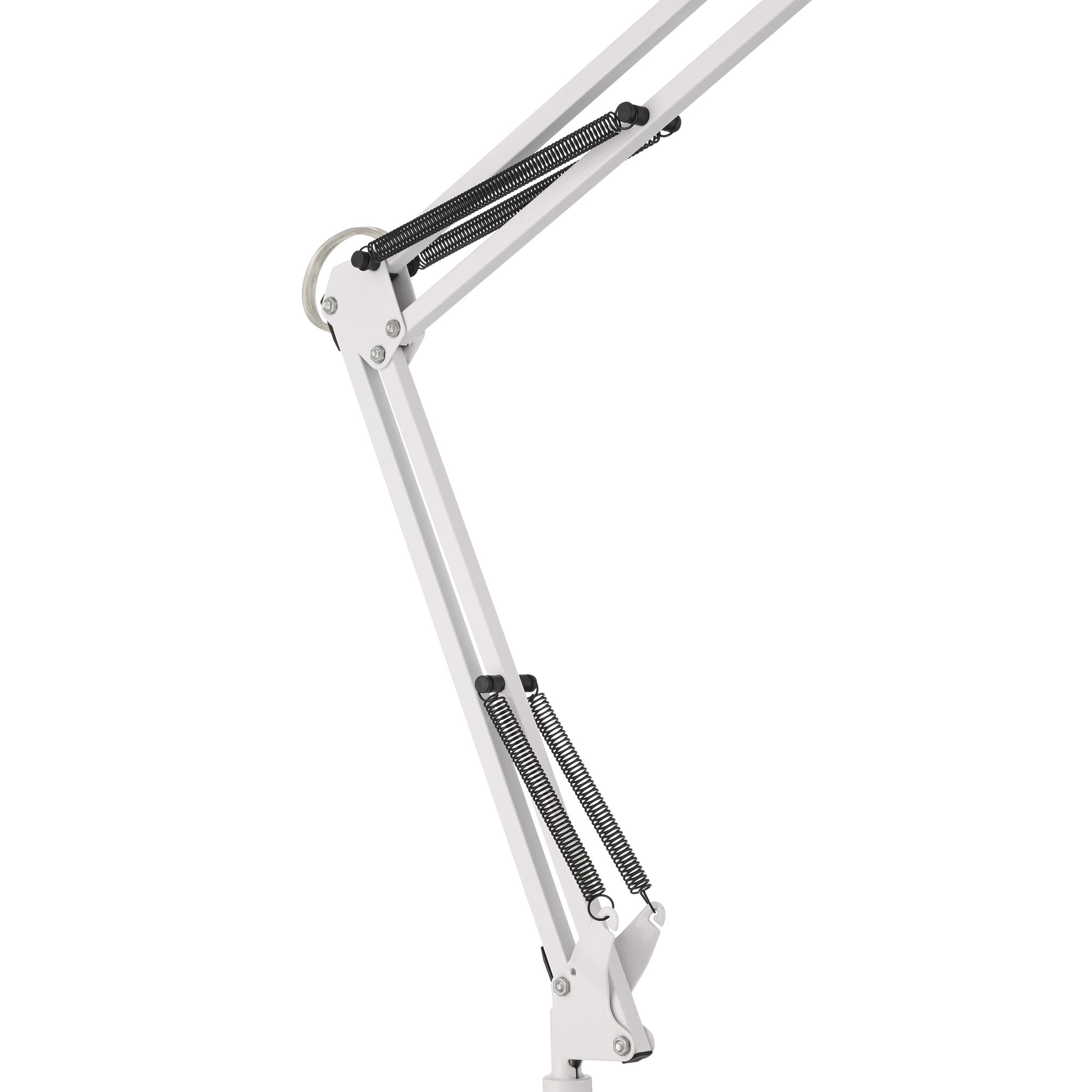 Image 7 Possini Euro Shoup Adjustable Height White Finish Architect USB Desk Lamp more views