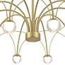 7_Possini Euro Showers 26"W Brushed Gold 10-Light LED Umbrella Pendant more views