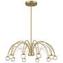 Watch A Video About the Showers 26 Wide Brushed Gold 10 Light LED Umbrella Pendant