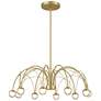 Watch A Video About the Showers 26 Wide Brushed Gold 10 Light LED Umbrella Pendant