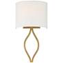 6_Possini Euro Sian 19 1/2" Warm Brass Half-Moon Wall Sconce Set of 2 more views