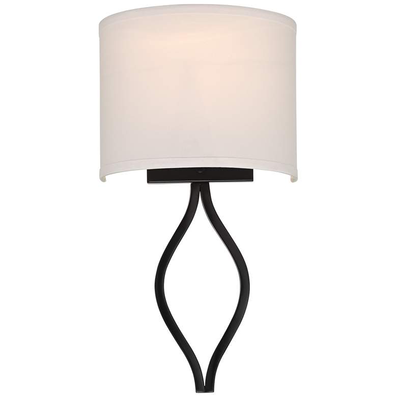 Image 6 Possini Euro Sian 19 1/4" High Black Half Moon Wall Sconce more views