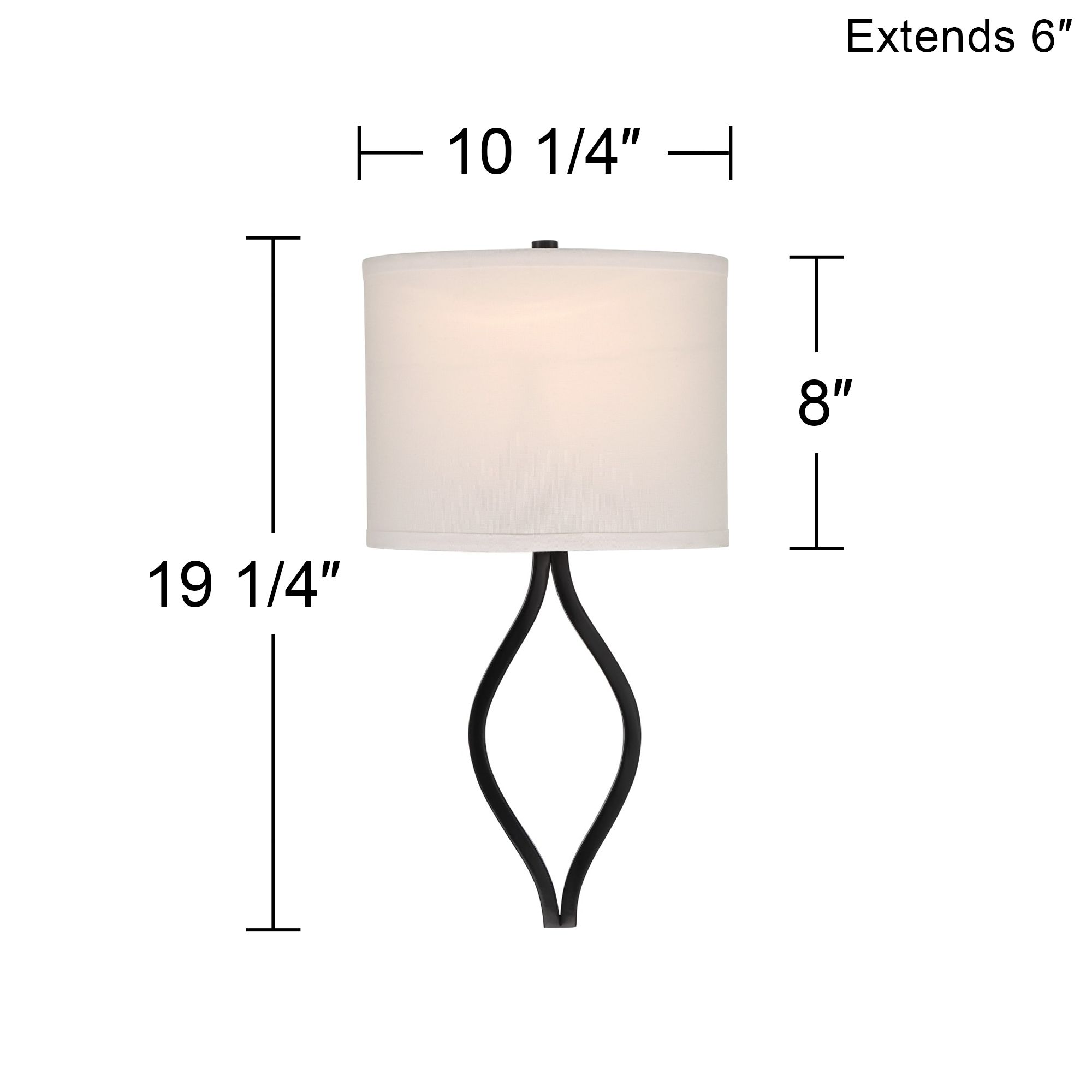 Possini Euro Sian 19 1/4" High Black Half Moon Wall Sconce in scene