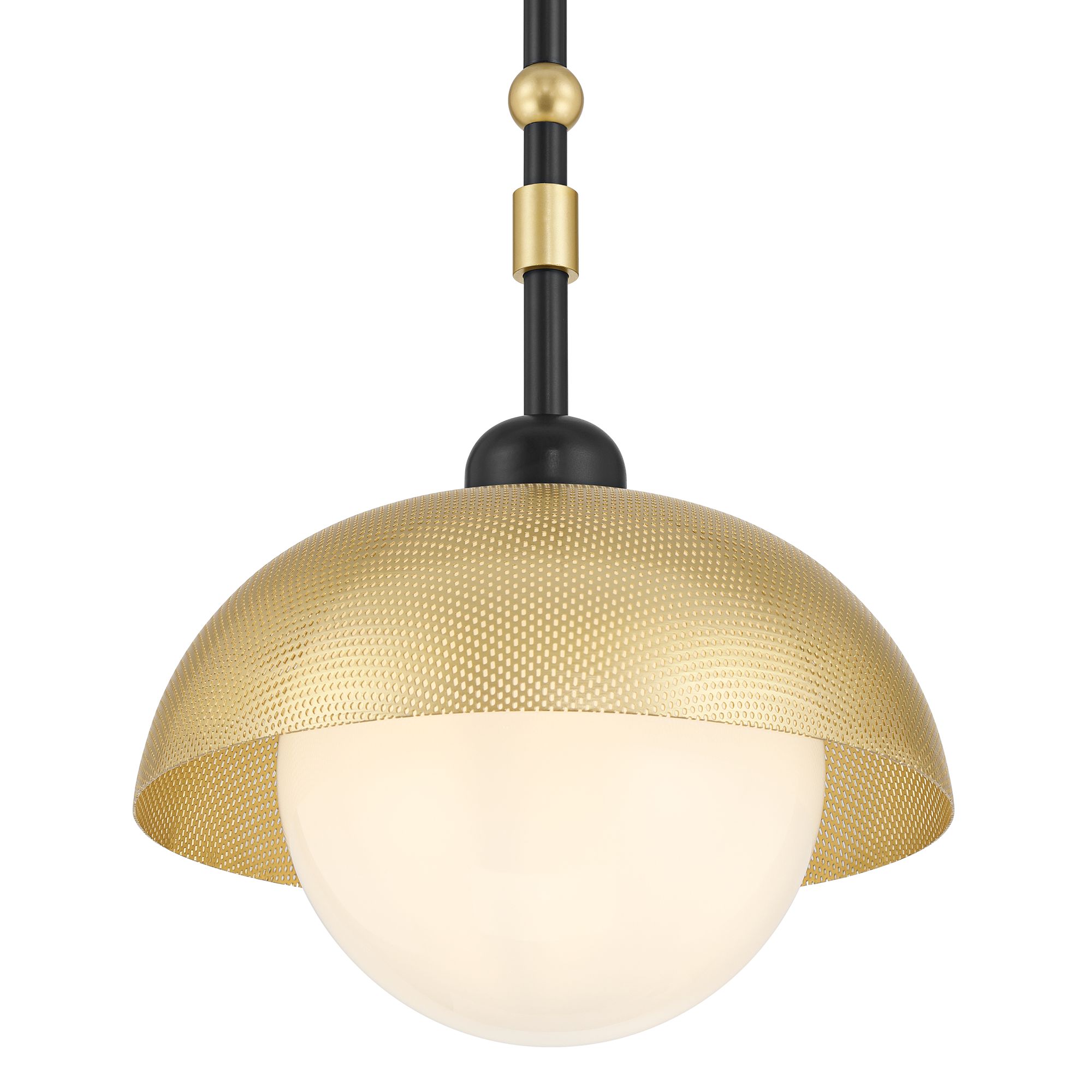 Image 3 Possini Euro Siegel 8 3/4" Wide Black and Gold Mini Pendant Light more views