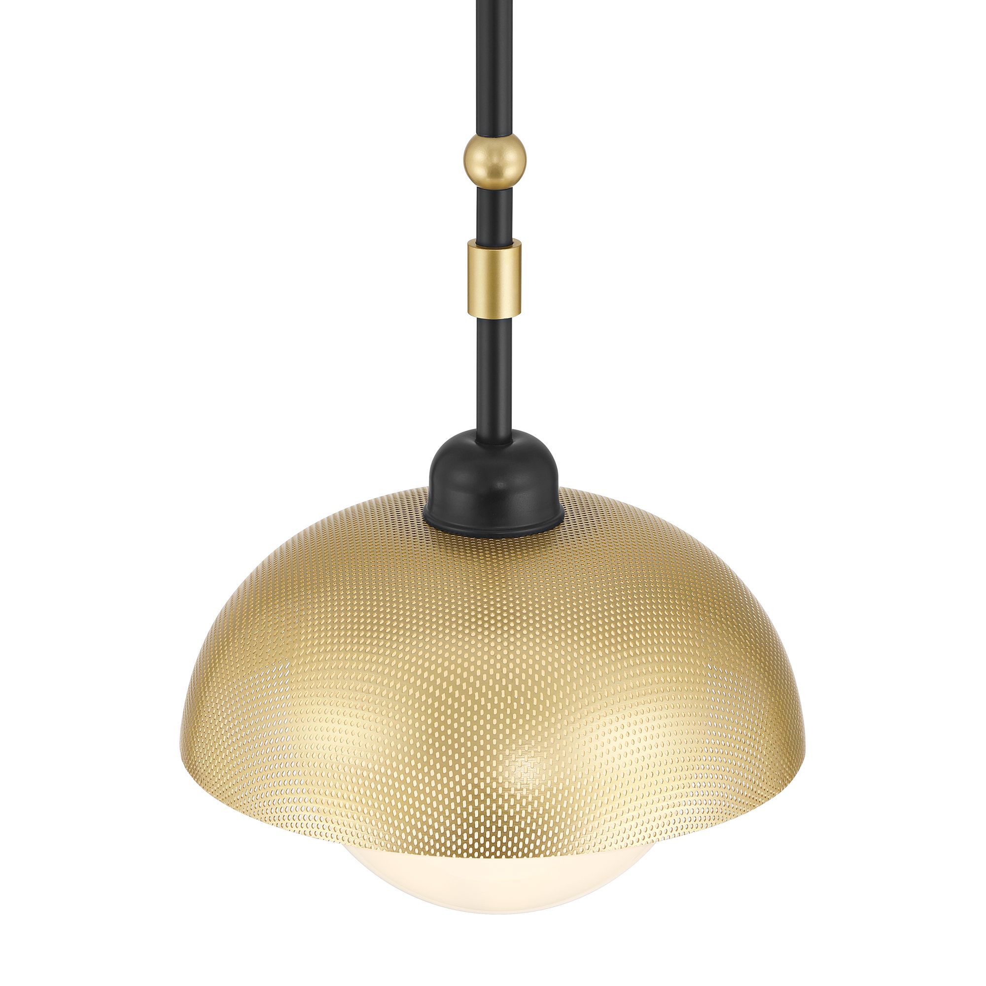 Image 4 Possini Euro Siegel 8 3/4" Wide Black and Gold Mini Pendant Light more views
