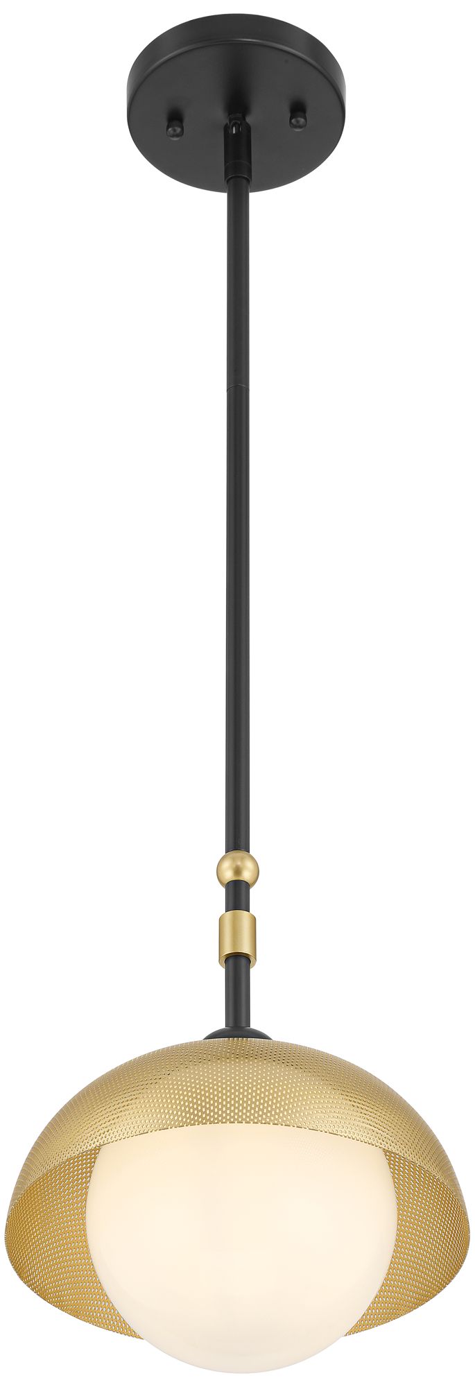 Image 7 Possini Euro Siegel 8 3/4" Wide Black and Gold Mini Pendant Light more views