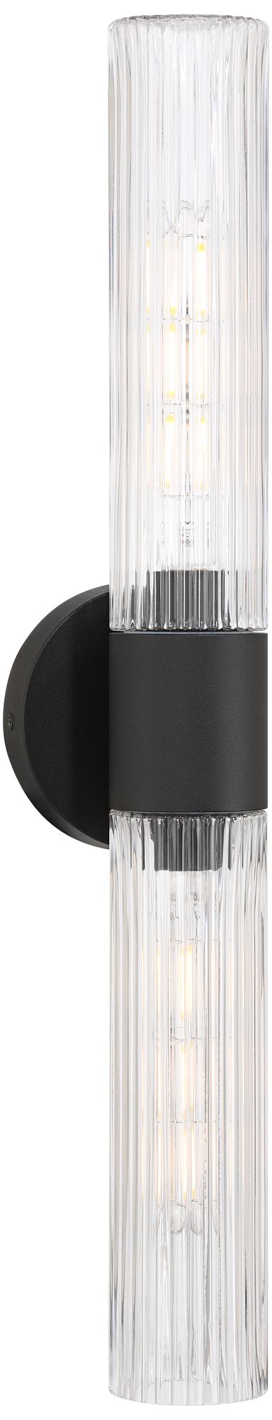Image 2 Possini Euro Siena 23 3/4"H Sand Black 2-Light Modern Outdoor Light