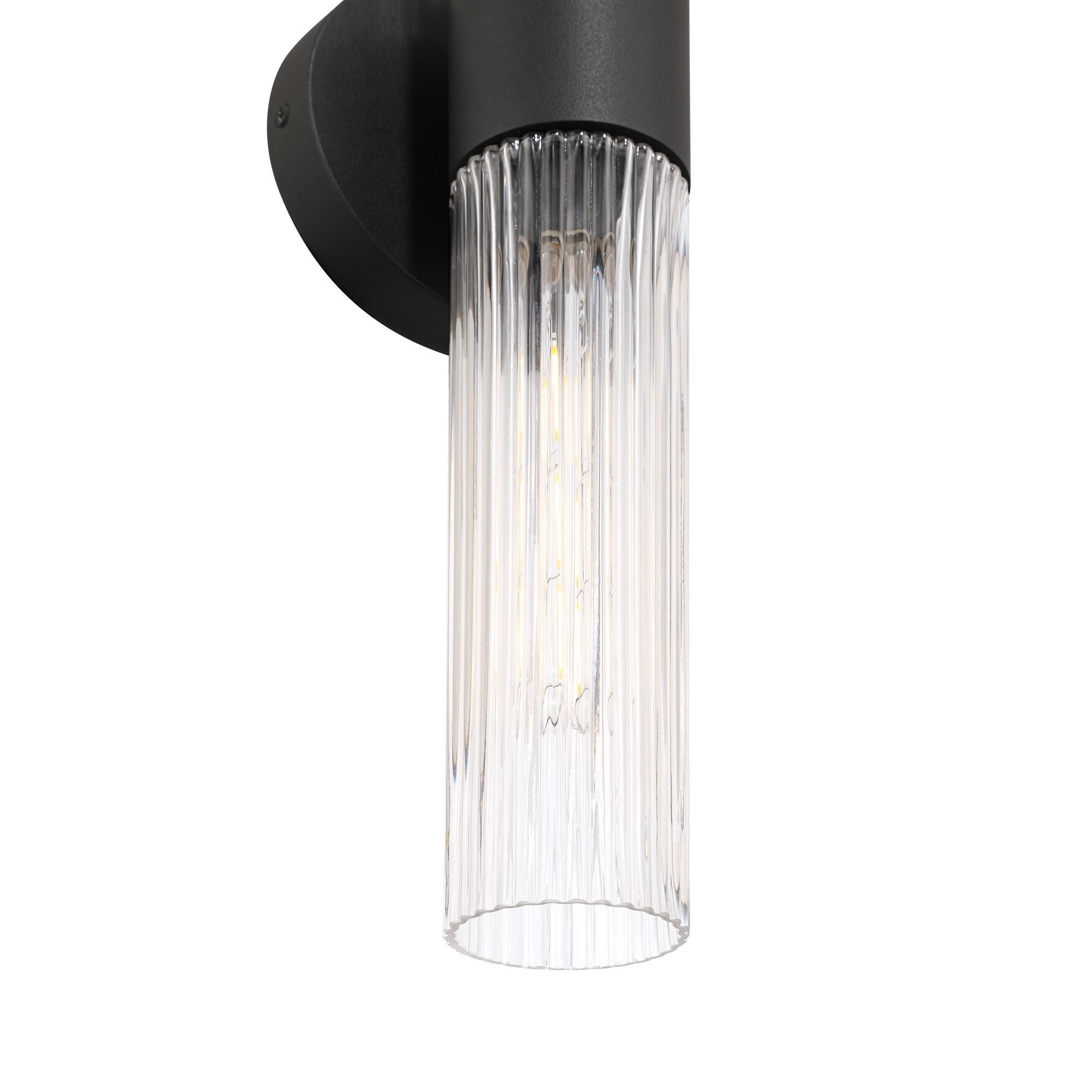 Image 4 Possini Euro Siena 23 3/4"H Sand Black 2-Light Modern Outdoor Light more views