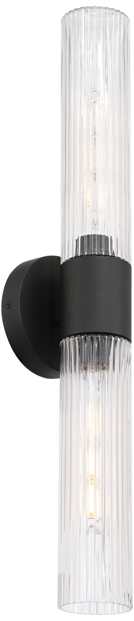 Image 7 Possini Euro Siena 23 3/4"H Sand Black 2-Light Modern Outdoor Light more views
