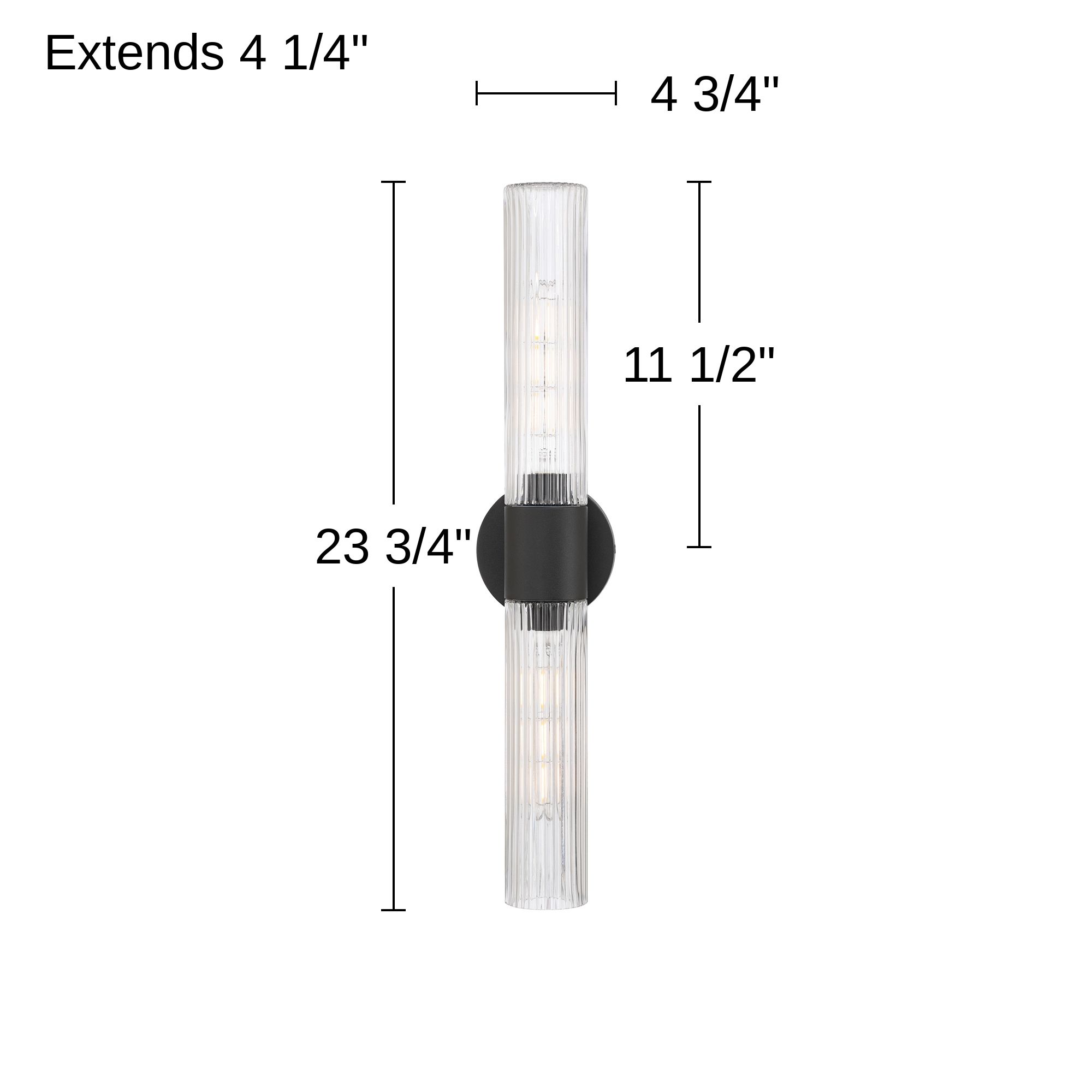 Possini Euro Siena 23 3/4"H Sand Black 2-Light Modern Outdoor Light