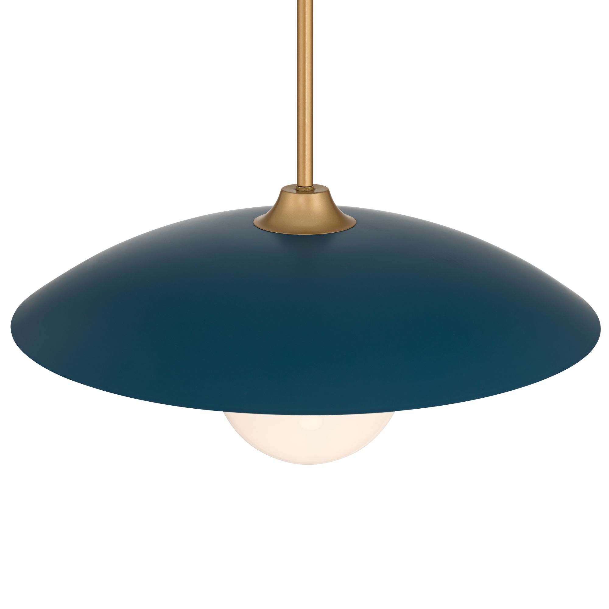 Image 4 Possini Euro Silgo 18" Wide Gold and Teal Blue and Black Pendant Light more views