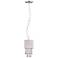 Possini Euro Silver Line 6" Wide Chrome and Crystal Mini Pendant