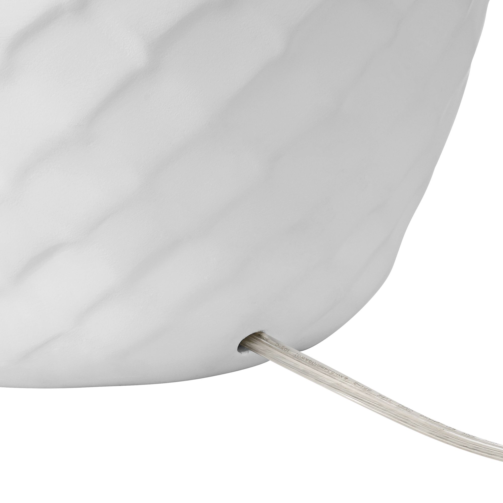 Image 7 Possini Euro Simon 27" Textured Geometric Pattern White Table Lamp more views