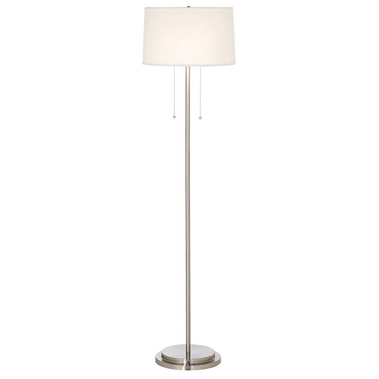 Image 3 Possini Euro Simplicity 59 inch Double Pull Chain Modern Floor Lamp