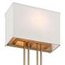 3_Possini Euro Siobhan 16" High Gold and White Wall Sconce more views