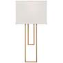 6_Possini Euro Siobhan 16" High Gold and White Wall Sconce more views