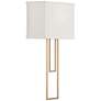 Possini Euro Siobhan 16" High Gold and White Wall Sconce