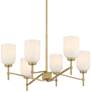 3_Possini Euro Skye 27 3/4" Wide Gold 6-Light Chandelier