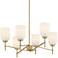 Possini Euro Skye 27 3/4" Wide Gold 6-Light Chandelier