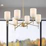 2_Possini Euro Skye 27 3/4" Wide Gold 6-Light Chandelier