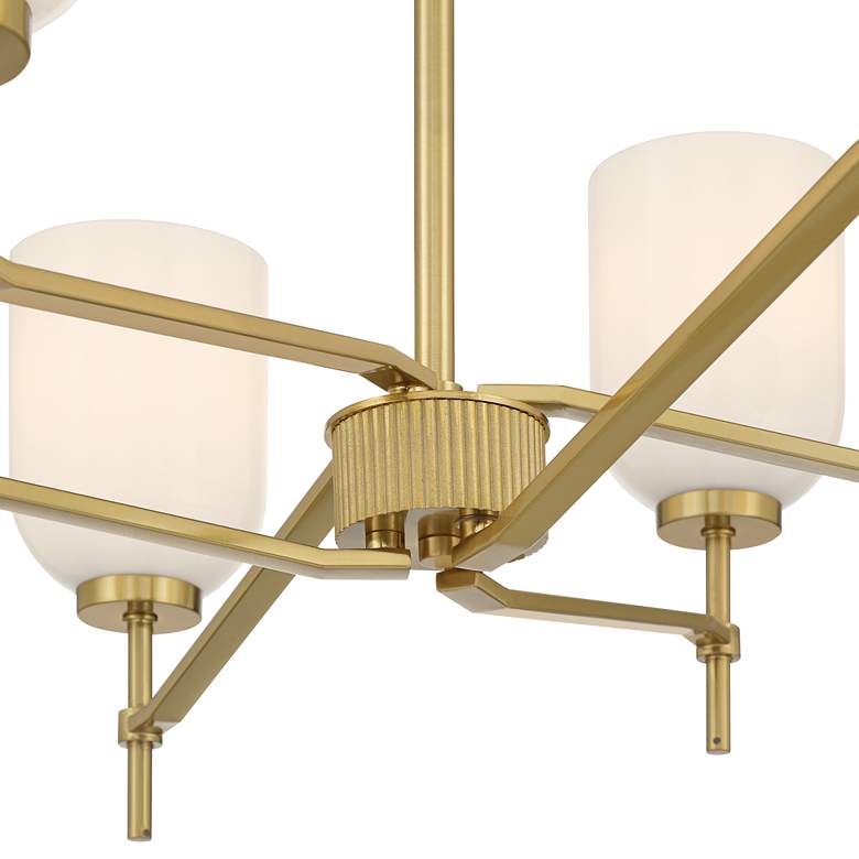 Image 4 Possini Euro Skye 27 3/4" Wide Gold 6-Light Chandelier more views