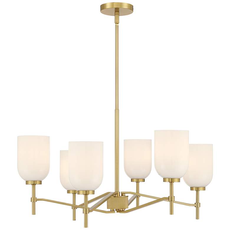 Image 7 Possini Euro Skye 27 3/4" Wide Gold 6-Light Chandelier more views