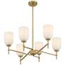 Watch a Video About the Possini Euro Skye 27 3/4" Wide Gold 6-Light Chandelier